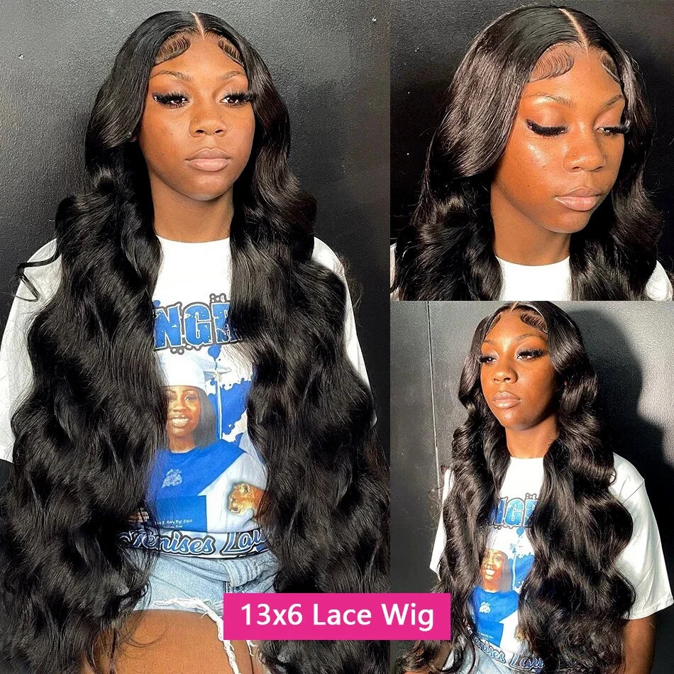 300% Density Vietnamese 13X6  Body Wave 100% Human Hair Wigs Pre Plucked Lace Frontal Wigs For Women 5x5 Glueless Wigs No Glue