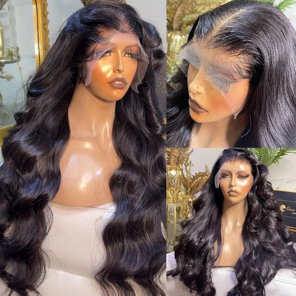 300% Density Vietnamese 13X6  Body Wave 100% Human Hair Wigs Pre Plucked Lace Frontal Wigs For Women 5x5 Glueless Wigs No Glue