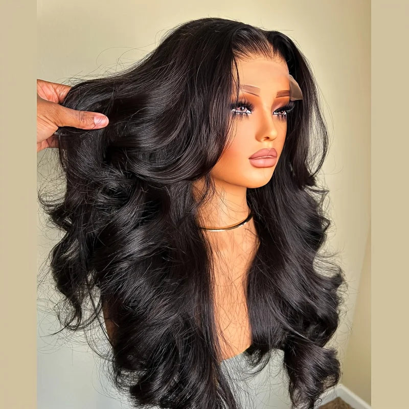 300% Density Vietnamese 13X6  Body Wave 100% Human Hair Wigs Pre Plucked Lace Frontal Wigs For Women 5x5 Glueless Wigs No Glue