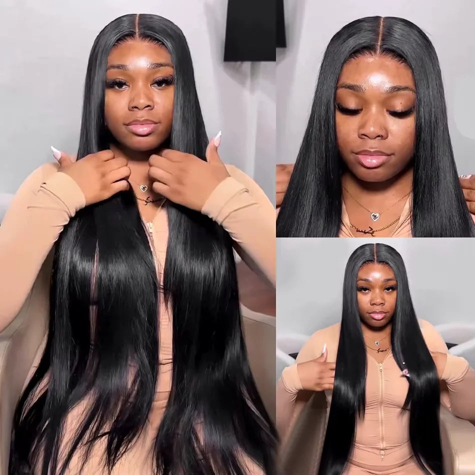 300% Density Vietnamese 13X6  Body Wave 100% Human Hair Wigs Pre Plucked Lace Frontal Wigs For Women 5x5 Glueless Wigs No Glue