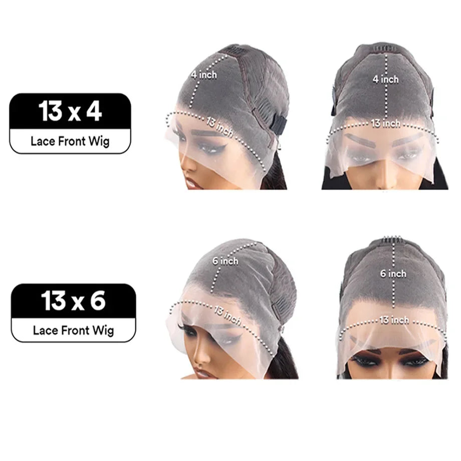250 Density Burmese Curly Hair Wig 30 40 Inch Loose Wave 13x6 HD Lace Front Human Hair Wigs 13x4 Deep Wave Frontal Wig For Women
