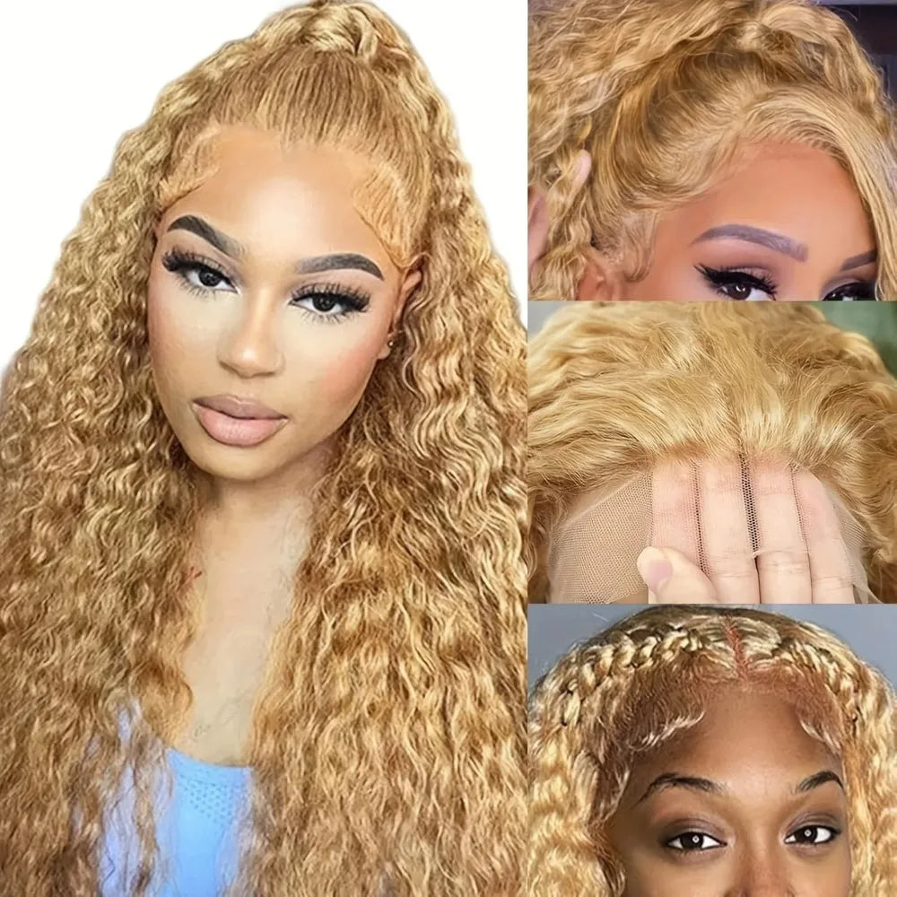 30 Inch Hot Red Wigs 13X4 Hd Lace Frontal Curly Wigs Red Color Deep Curly Wave Glueless Wigs For Women Cosplay Party Wigs
