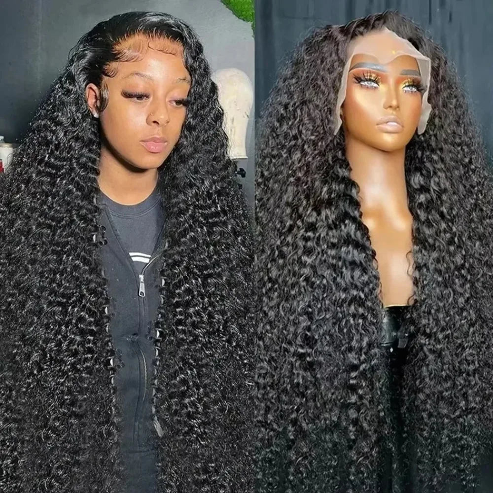 30 Inch Hot Red Wigs 13X4 Hd Lace Frontal Curly Wigs Red Color Deep Curly Wave Glueless Wigs For Women Cosplay Party Wigs