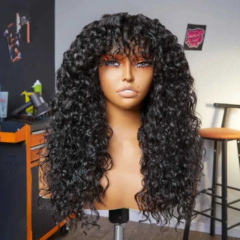 Fluffy Long Curly Africa Wig 24inch Rose Network High-temperature Silk Daily Wear Fashion Woman Full Wigs High-temperature Silk