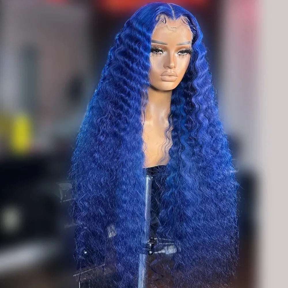 30 Inch Hot Red Wigs 13X4 Hd Lace Frontal Curly Wigs Red Color Deep Curly Wave Glueless Wigs For Women Cosplay Party Wigs