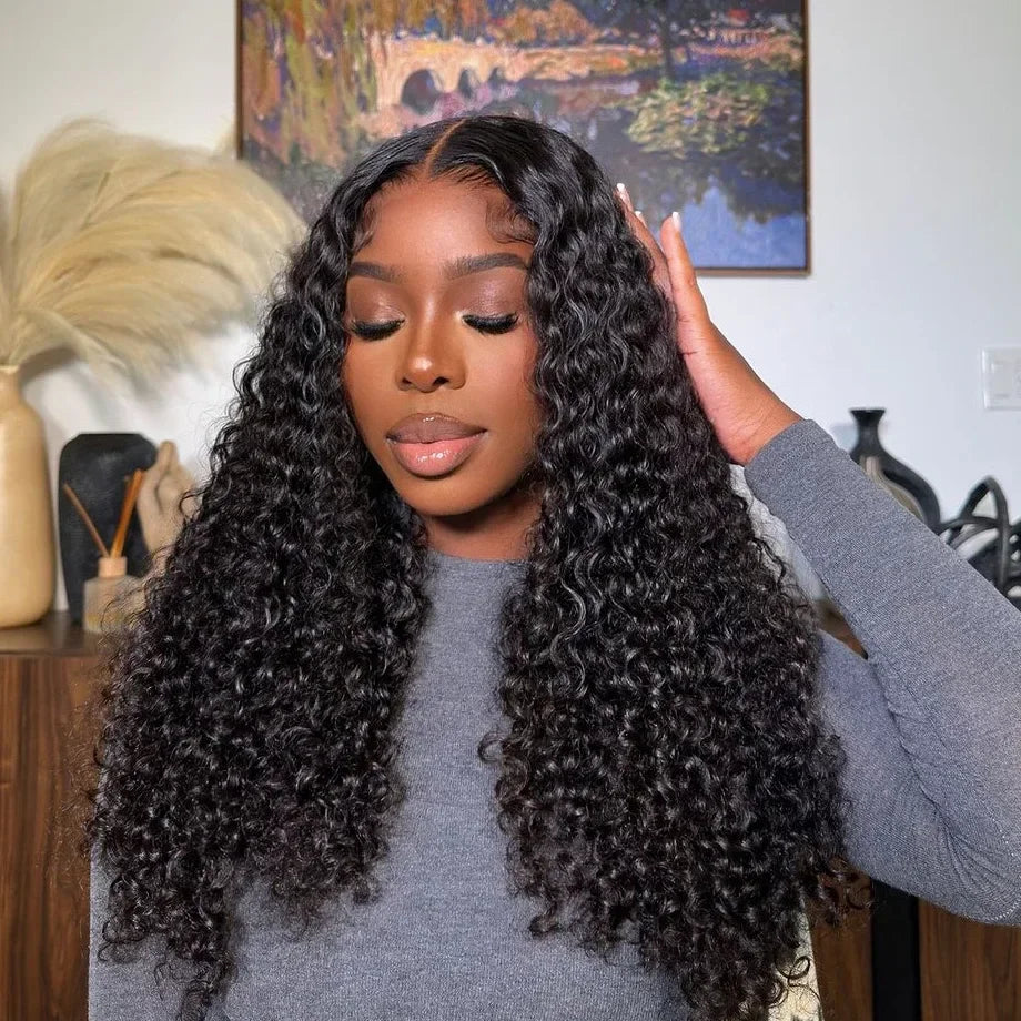 280% High Density 3C4A Burmese Curly Human Hair Wigs HD Transparent 13x4 13X6 Lace Front Wigs for Women Brazilian 100% Raw Hair