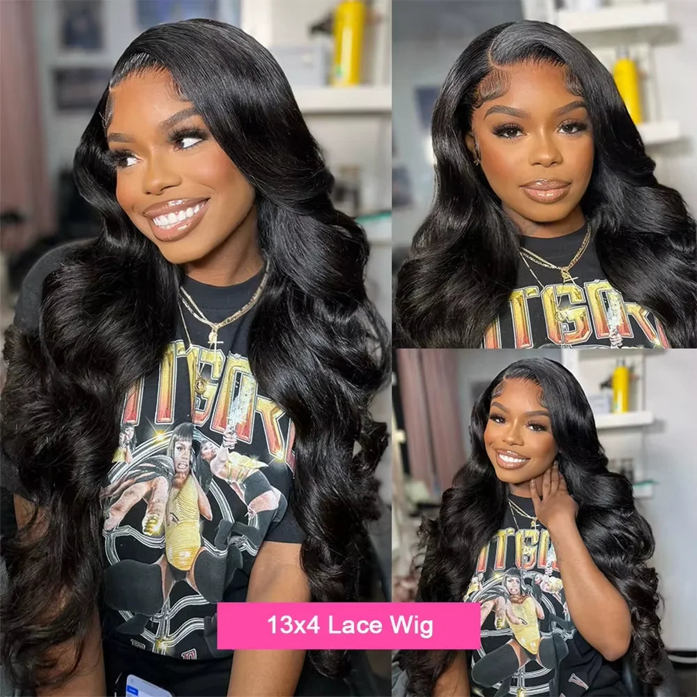 300% Density Vietnamese 13X6  Body Wave 100% Human Hair Wigs Pre Plucked Lace Frontal Wigs For Women 5x5 Glueless Wigs No Glue