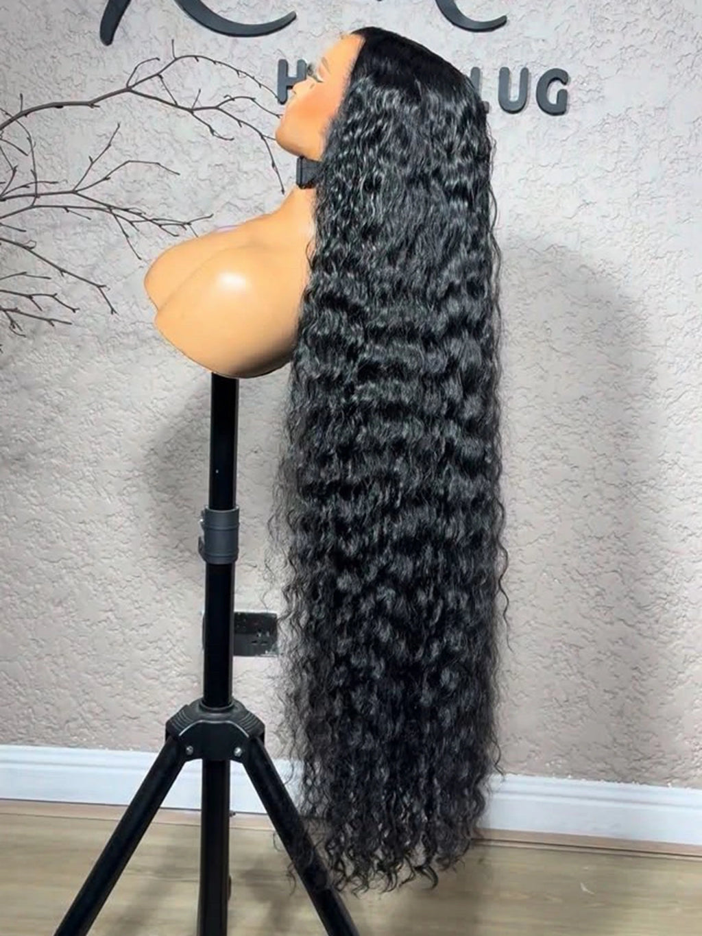 Water Wave 13X4X1 HD Full Soft Hair Lace Frontal Synthetic Wig For Women Preplucked Baby Hair Bleach Knots Heat Resistant Fiber