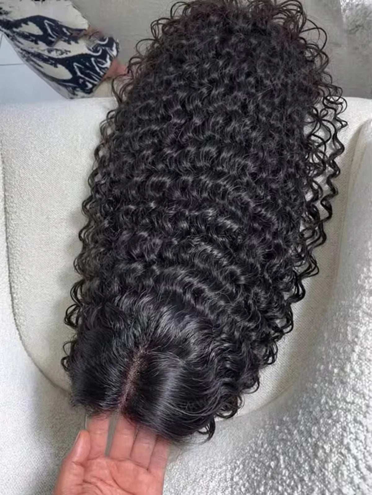 Water Wave 13X4X1 HD Full Soft Hair Lace Frontal Synthetic Wig For Women Preplucked Baby Hair Bleach Knots Heat Resistant Fiber