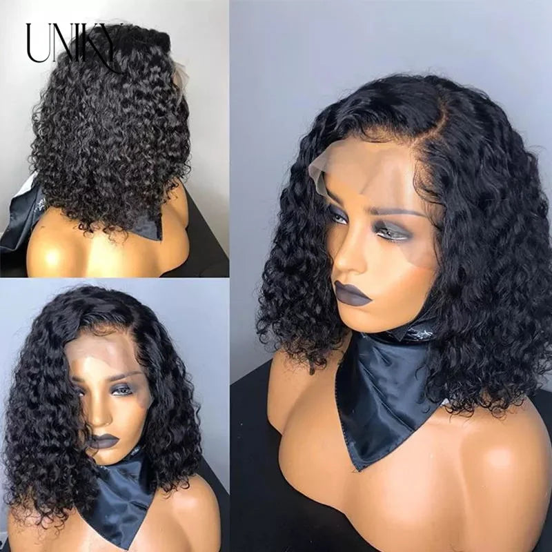 Ginger Orange Curly Bob Lace Front 180% Curly Bob Remy Pre Plucked With Baby Hair Brazilian Human Hair Wig Sale Human Wig