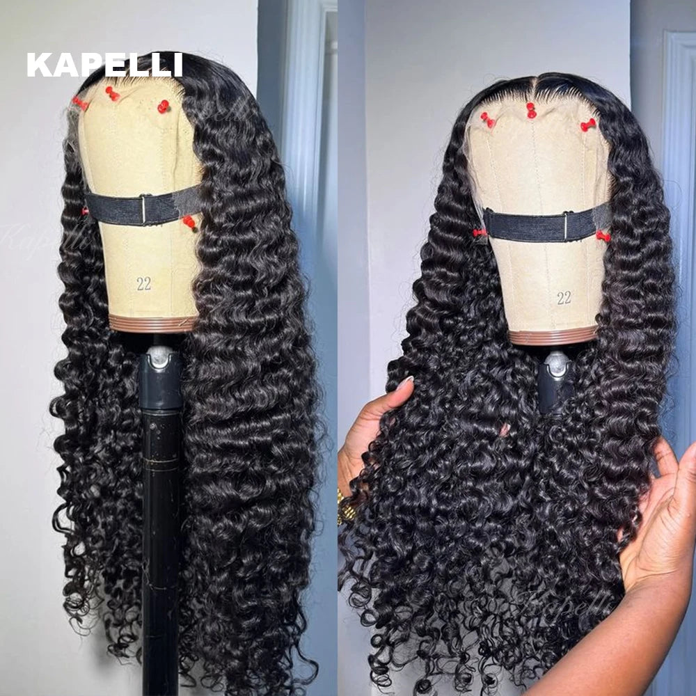 280% High Density 3C4A Burmese Curly Human Hair Wigs HD Transparent 13x4 13X6 Lace Front Wigs for Women Brazilian 100% Raw Hair