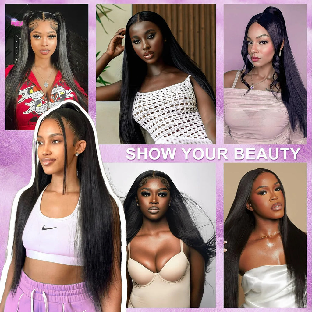 300% Density Vietnamese 13X6  Body Wave 100% Human Hair Wigs Pre Plucked Lace Frontal Wigs For Women 5x5 Glueless Wigs No Glue