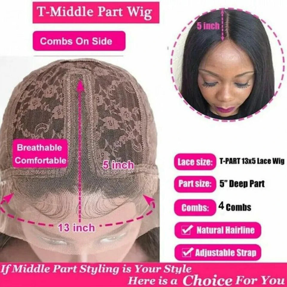 Brazilian Body Wave T Part Lace Wigs Transparent 13*5*2 T Lace Wigs Human Hair Wigs On Sale Clearance Lace Front Wig For Women
