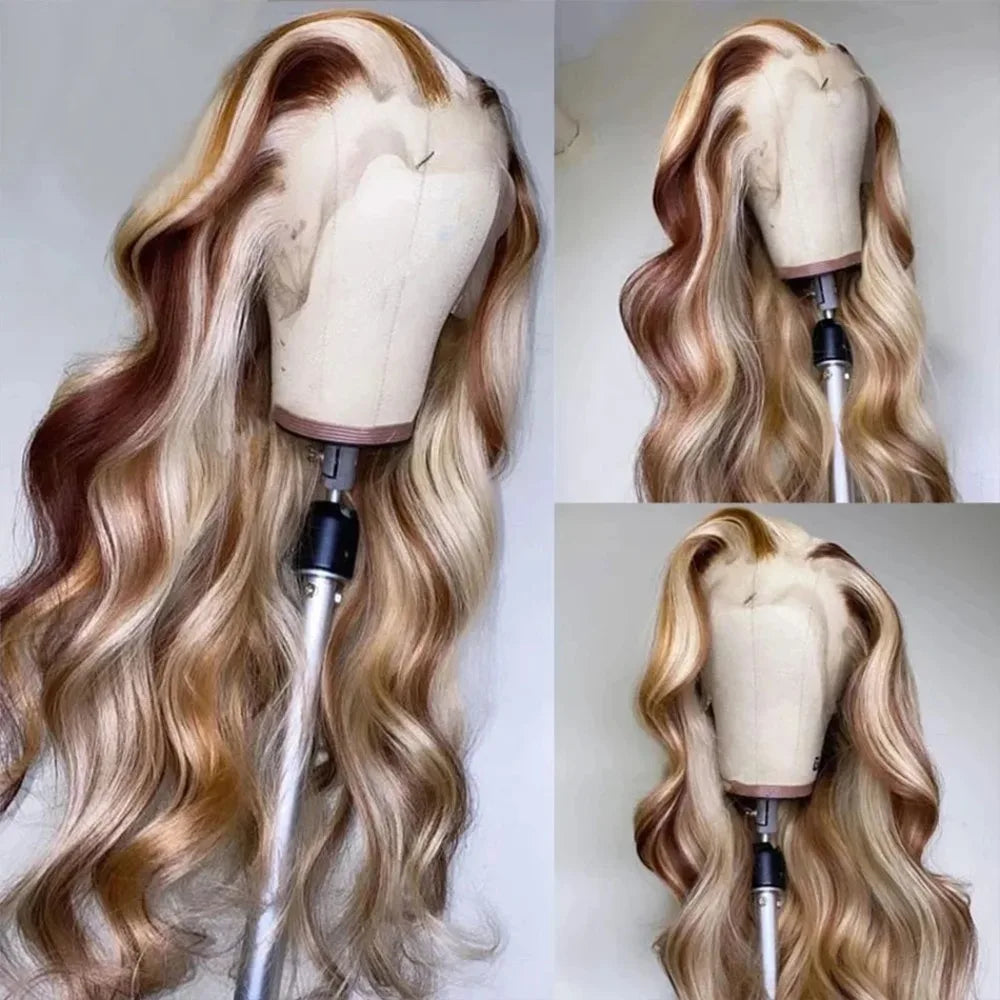 Royal Blue Wigs Long Natural Curly Wavy Wig for Women Synthetic Free Part Loose Deep Wave 13X4 Colored Wigs for Cosplay Party