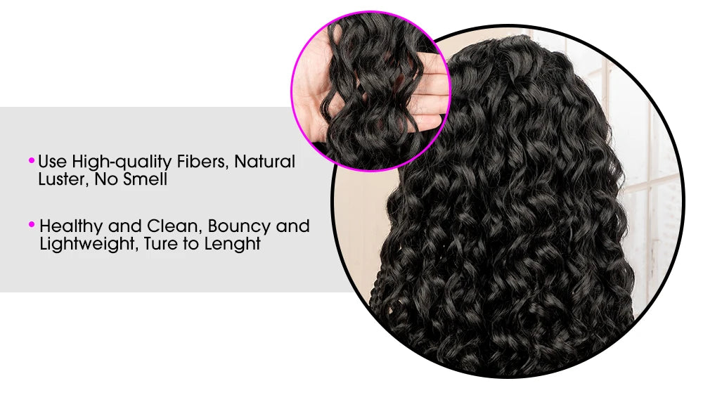 26 Inches Synthetic Cornrow Braided Wig 13x6 Lace Frontal Curly Braiding Wig African Braids Hair Wigs for Black Women