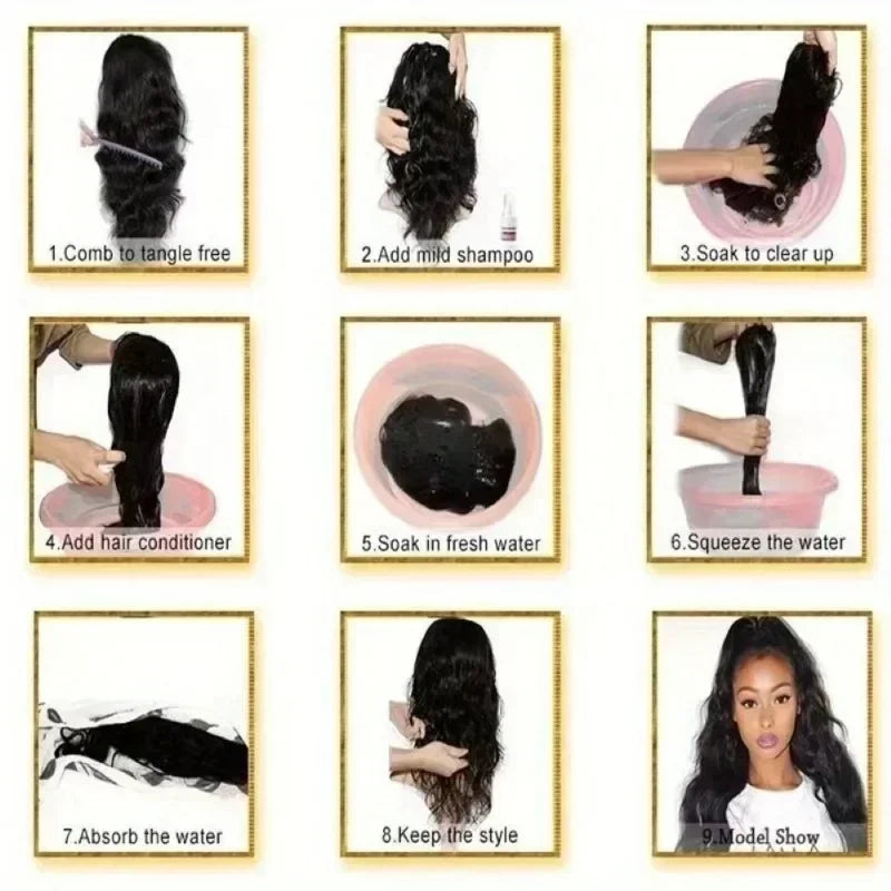 Fluffy Long Curly Africa Wig 24inch Rose Network High-temperature Silk Daily Wear Fashion Woman Full Wigs High-temperature Silk
