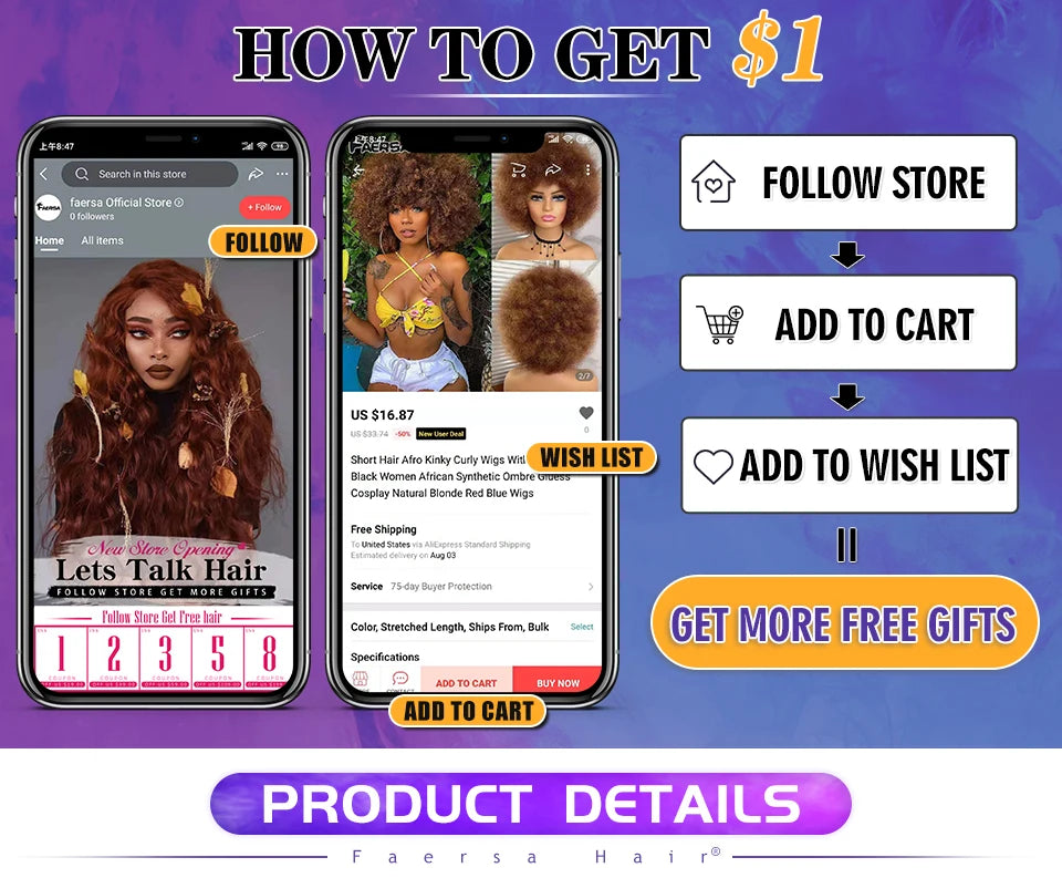 16" Kinky Curly Synthetic Lace Front Wig Black Blonde Wigs For Women Female Ginger Purple Heat Resistant Natural Hair