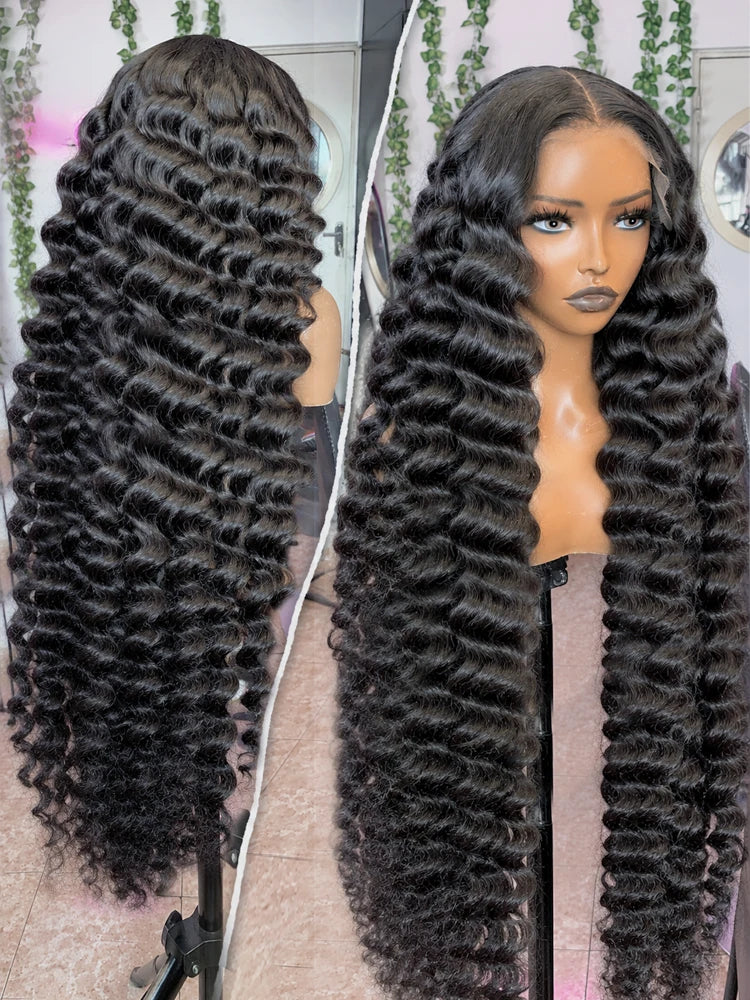 250 Density Burmese Curly Hair Wig 30 40 Inch Loose Wave 13x6 HD Lace Front Human Hair Wigs 13x4 Deep Wave Frontal Wig For Women