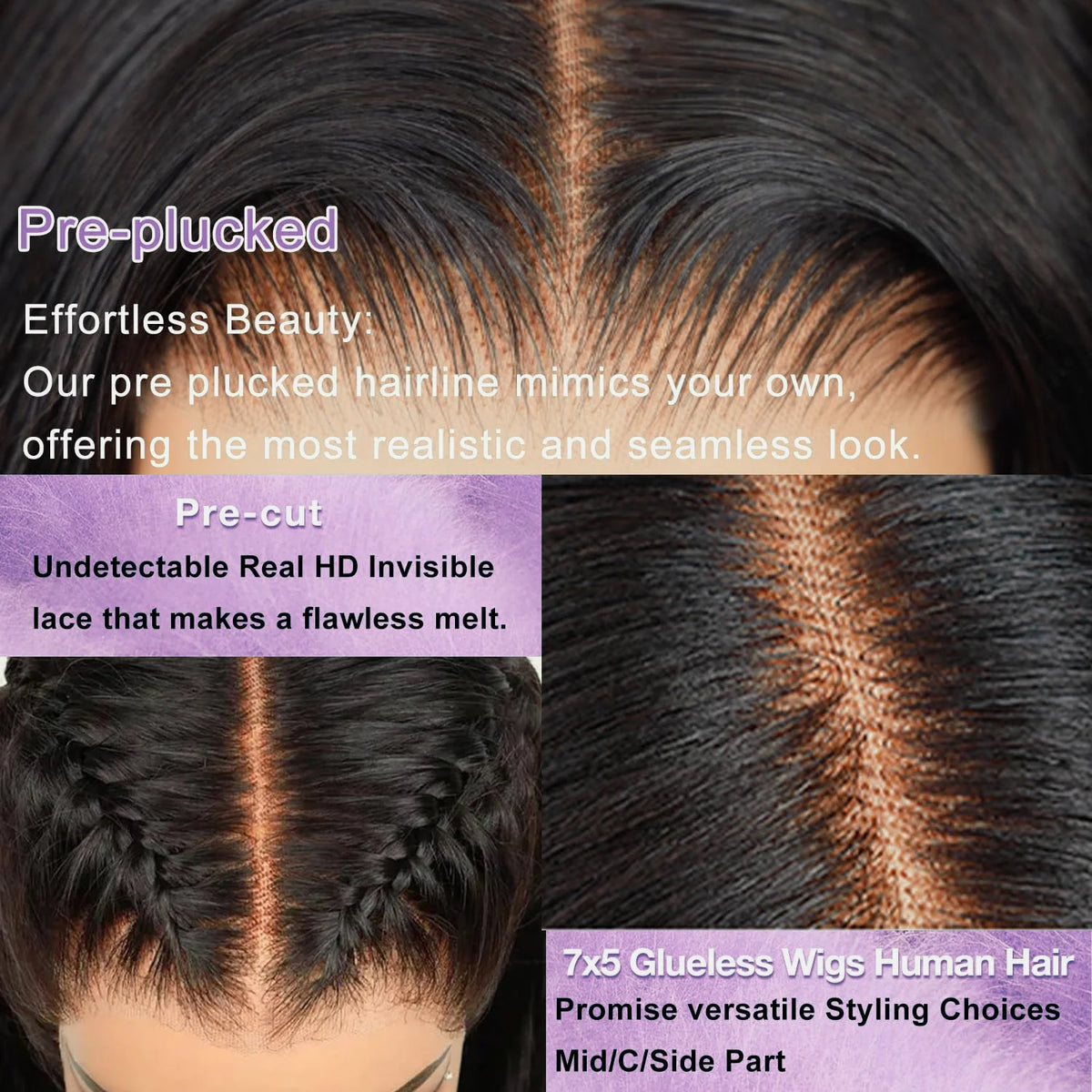 300% Density Vietnamese 13X6  Body Wave 100% Human Hair Wigs Pre Plucked Lace Frontal Wigs For Women 5x5 Glueless Wigs No Glue