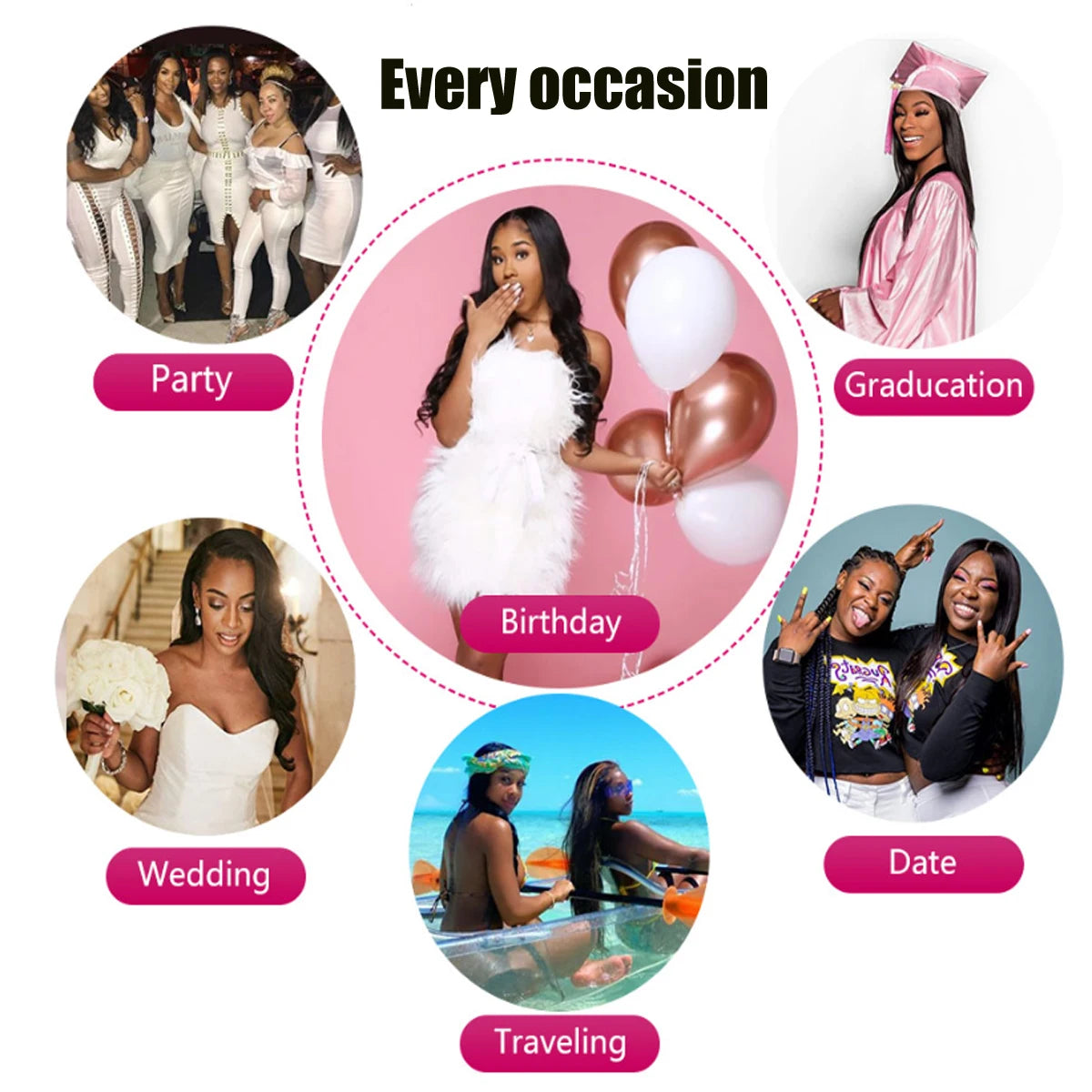 180density Long 26inch Lace Front Wigs Kinky Curly Synthetic Deep Water Wave For Black Women Pre Plucked With Baby Hair