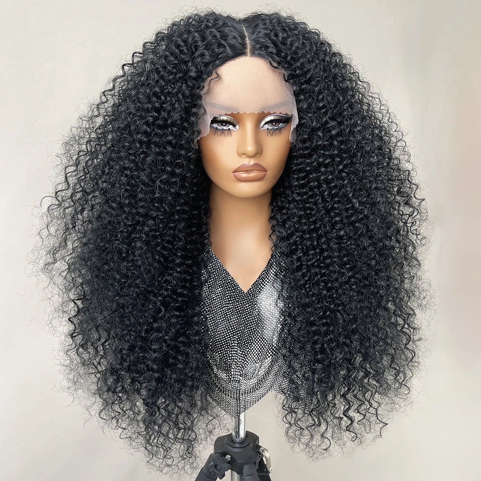 24 Inch Jerry Curl Synthetic Lace Wigs Ombre Burgundy Kinky Curly Wigs For Afro Female Black Latisha Lace Front Wigs For Woman