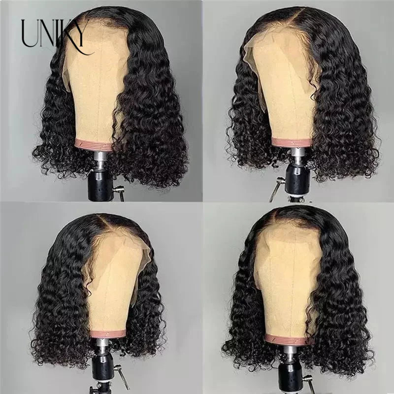 Ginger Orange Curly Bob Lace Front 180% Curly Bob Remy Pre Plucked With Baby Hair Brazilian Human Hair Wig Sale Human Wig